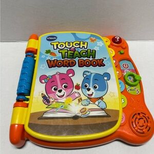 VTech Touch and Teach Word Book Interactive Educational Baby Toddler Toy Tested
